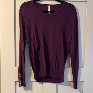 Zenana Outfitters Deep Purple Long Sleeve Top